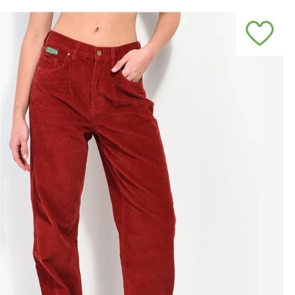 Empyre Tori pleated wine corduroy pants. Women’s size XS.